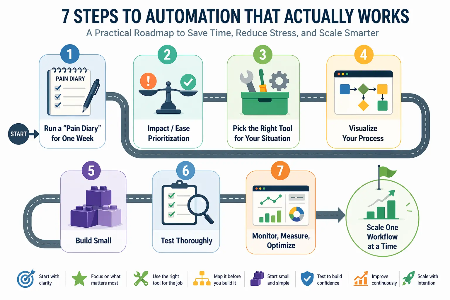 AI Workflow Automation Visual flowchart